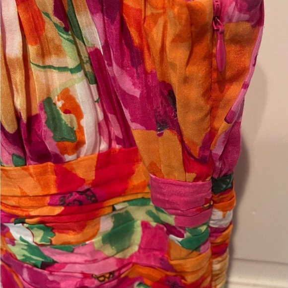 Anne Klein Pink Orange Maxi Sun Dress - Picture 4 of 8
